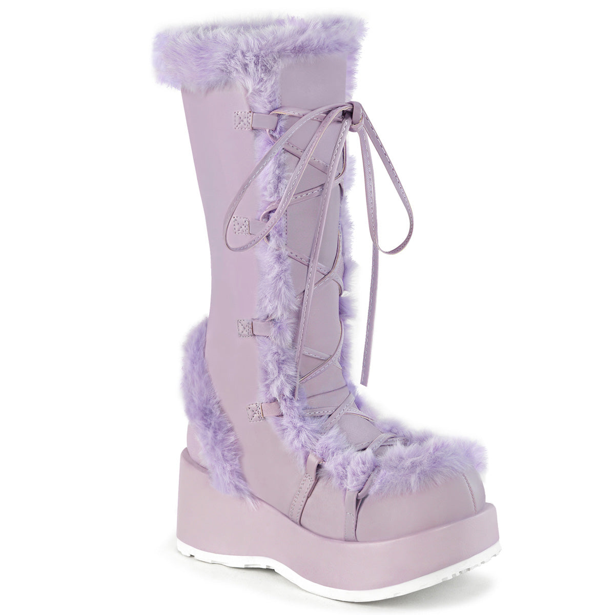 DemoniaCult Cubby-311 Lavendel veganes Leder