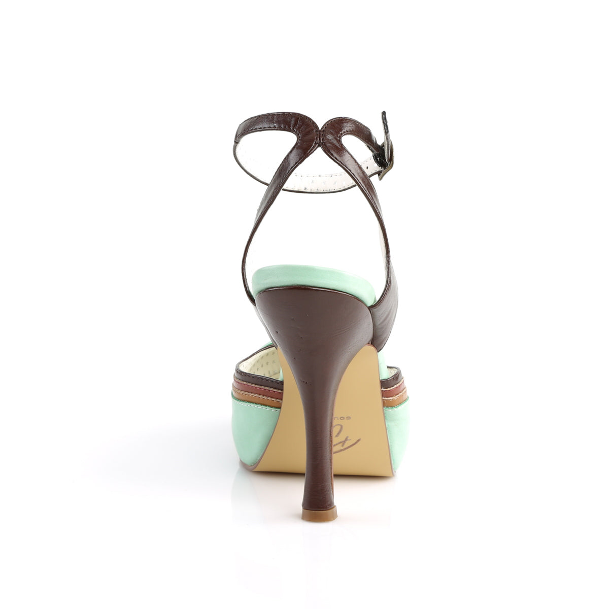 Pin Up Couture Frauenpumpen CUTIEPIE-01 Mint Multi-Faux-Leder