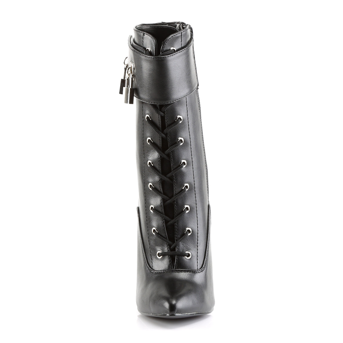 Devious Damen Knöchelstiefel DAGGER-1023 BLK PU.