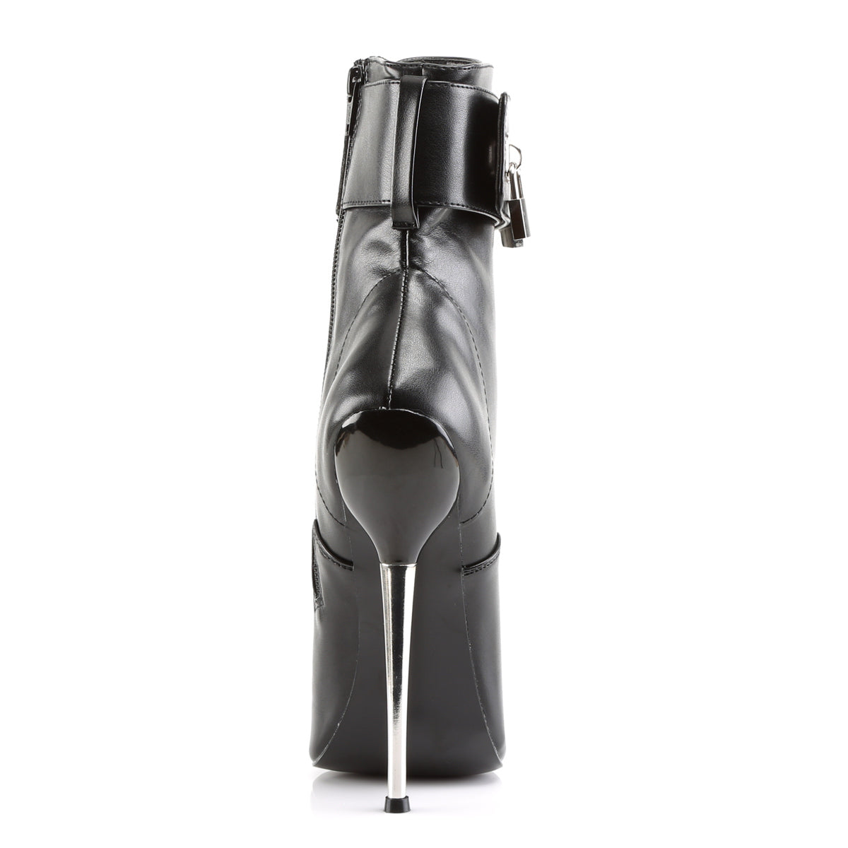 Devious Damen Knöchelstiefel DAGGER-1023 BLK PU.