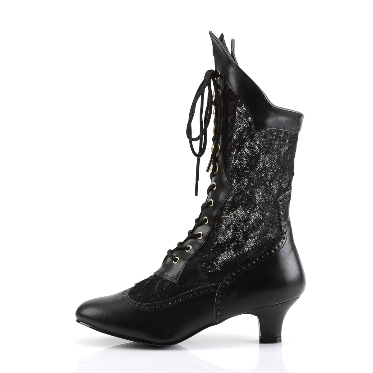 Funtasma Damen Knöchelstiefel DAME-115 BLK PU-Lace