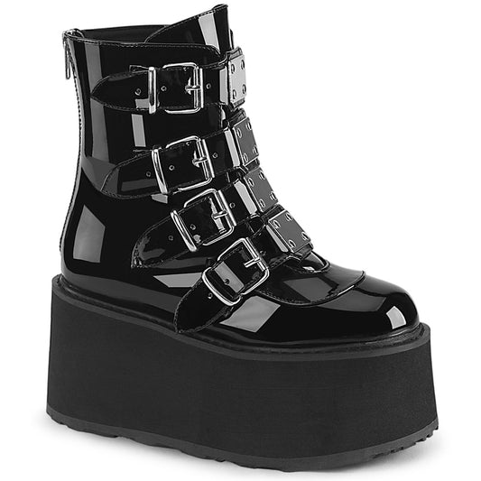 DemoniaCult  Stiefeletten DAMNED-105 Blk Pat