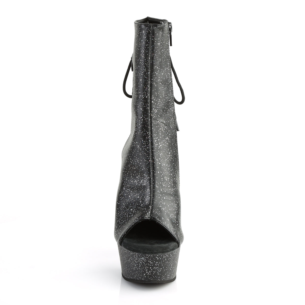 Pleaser Damen Knöchelstiefel DELIGHT-1018mmg BLK Faux Leder / BLK Matte