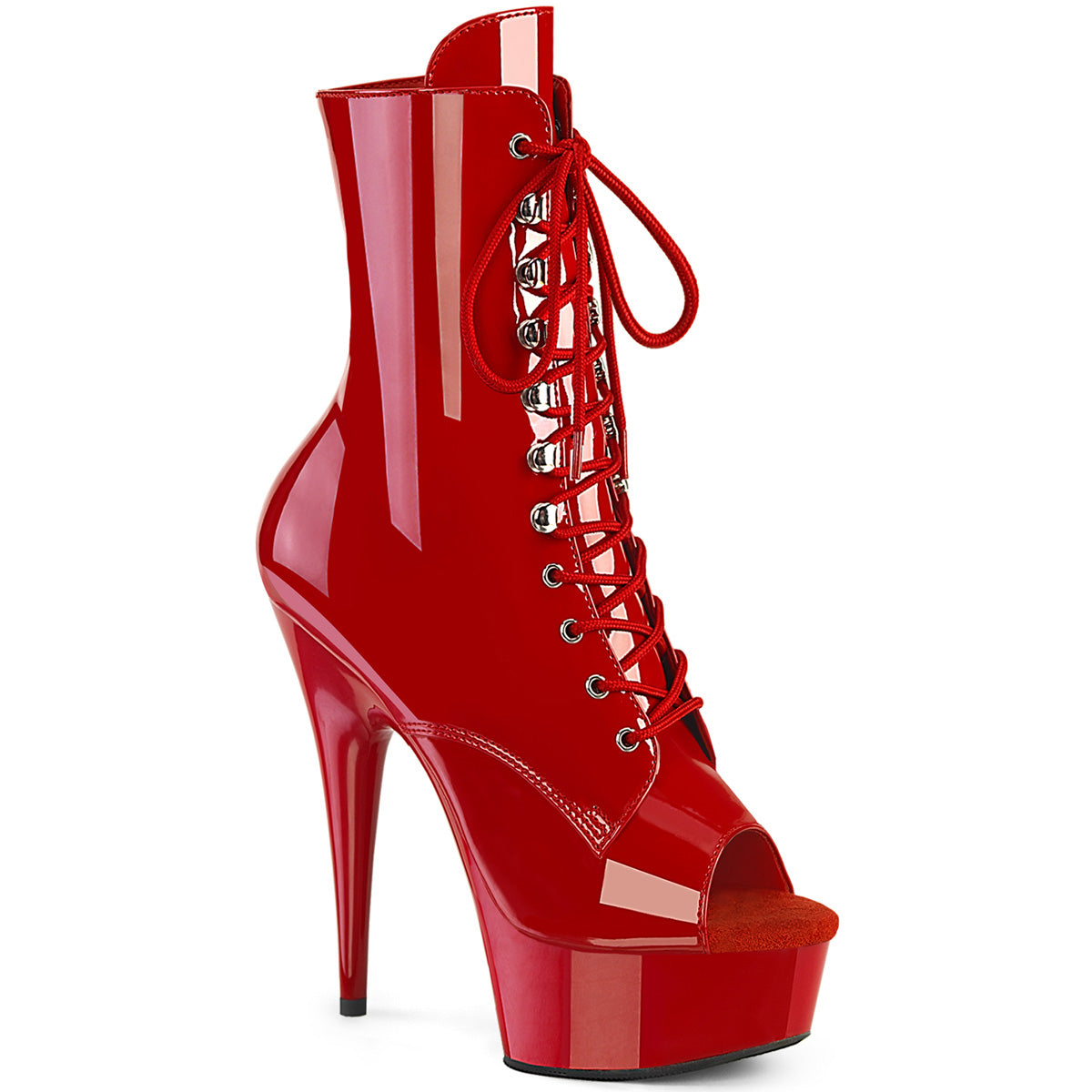 Pleaser DELIGHT-1021 rote Pat/Rot