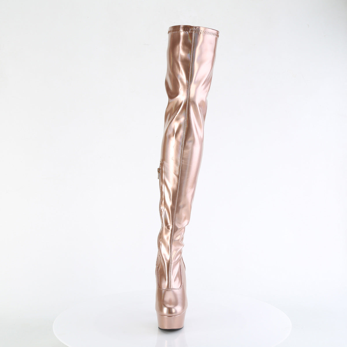 Pleaser DELIGHT-3000HWR ROSE Gold Hologramm PU/M.