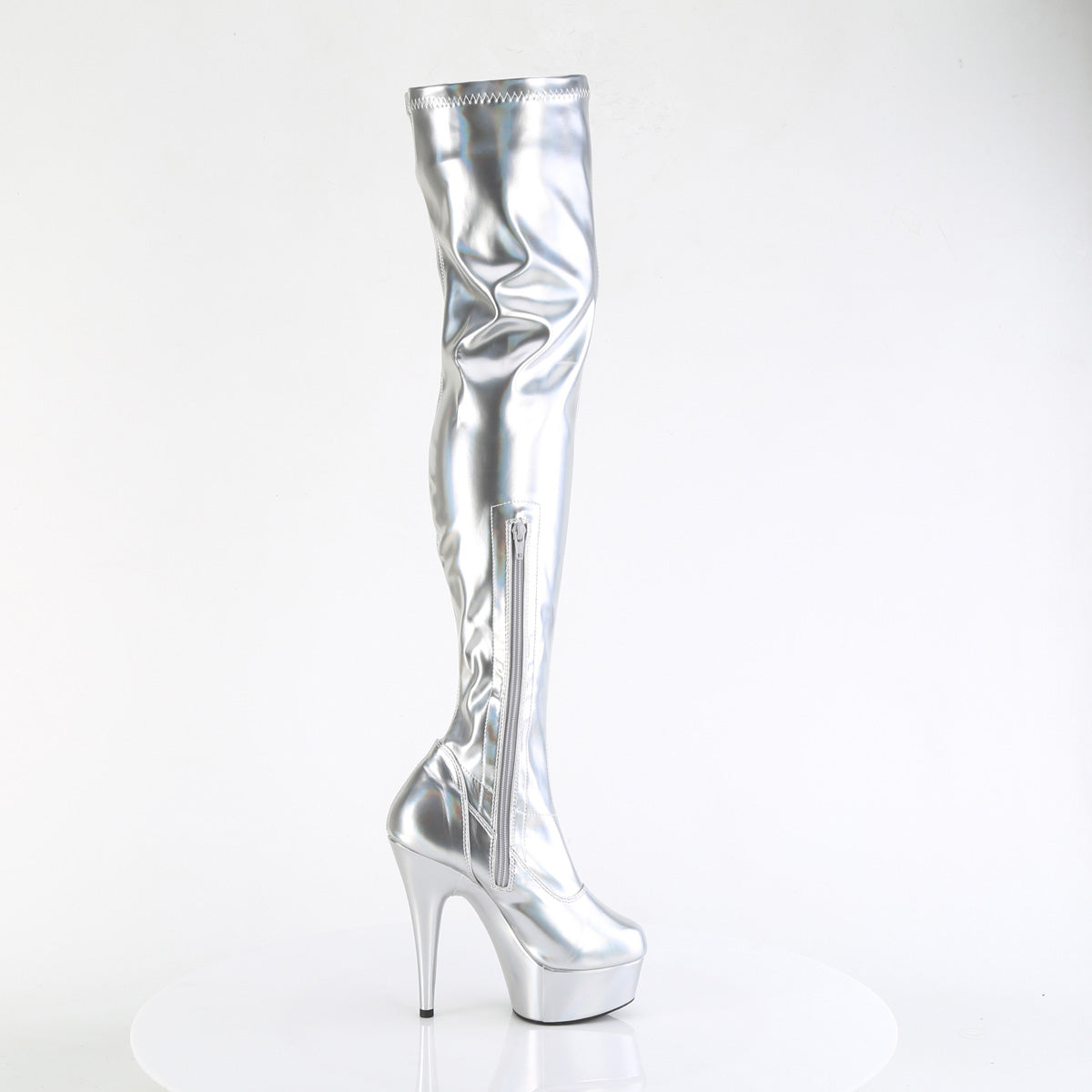 Pleaser DELIGHT-3000HWR SLV -Hologramm pu/m