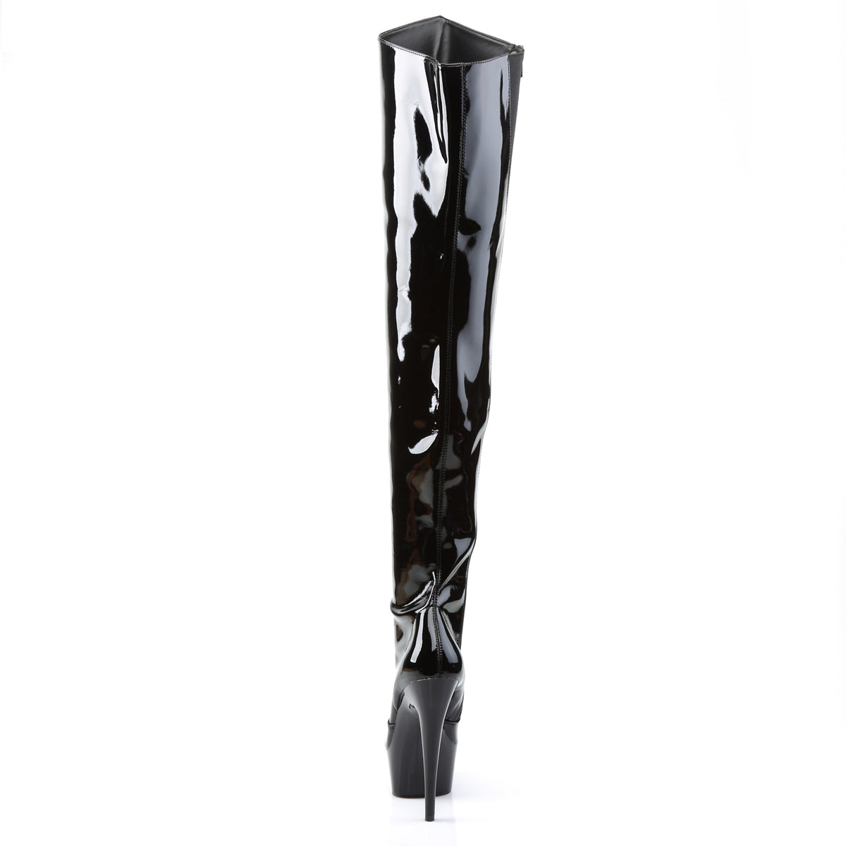 Pleaser Womens Boots. DELIGHT-3010 BLK Pat / BLK