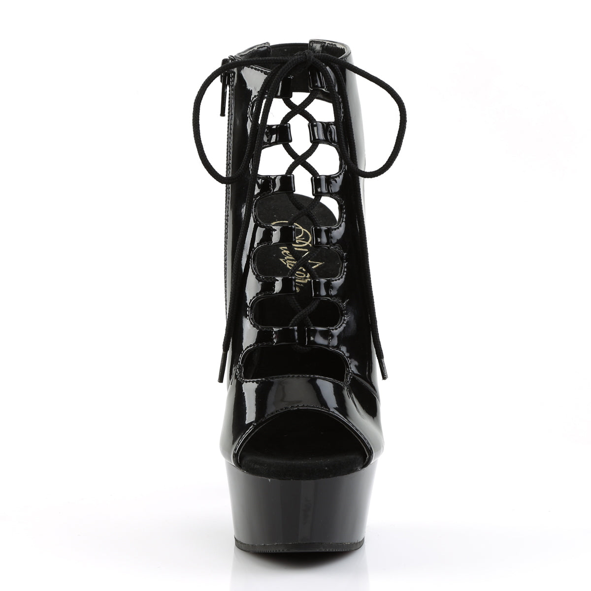 Pleaser Damen Knöchelstiefel DELIGHT-600-20 BLK / BLK