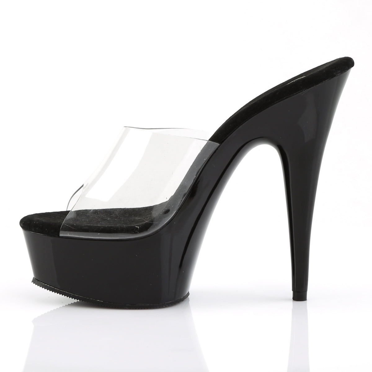 Pleaser Damen Sandalen DELIGHT-601 CLR / BLK