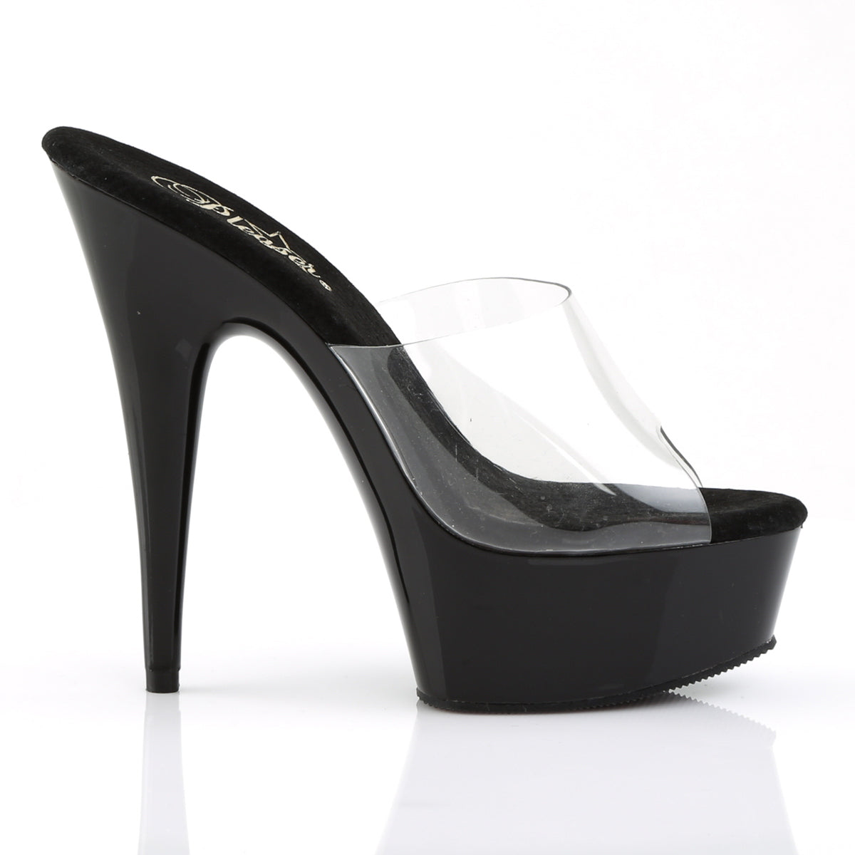 Pleaser Damen Sandalen DELIGHT-601 CLR / BLK