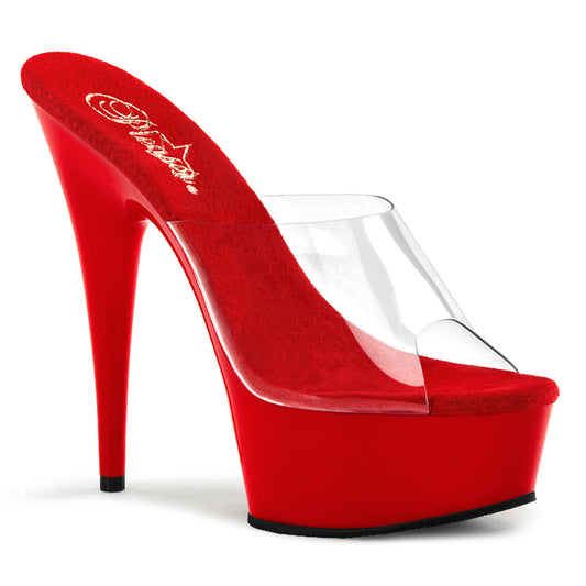 Pleaser Damen Sandalen DELIGHT-601 CLR / rot