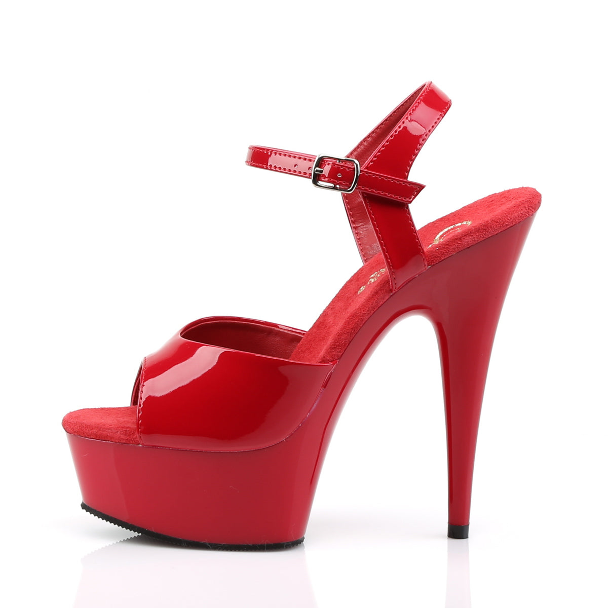 Pleaser Damen Sandalen DELIGHT-609 rot pat / rot