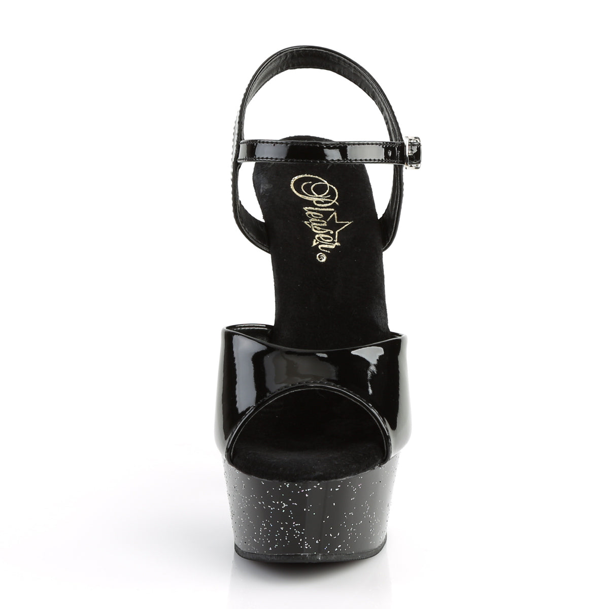 Pleaser Damen Sandalen DELIGHT-609mg BLK Pat / BLK
