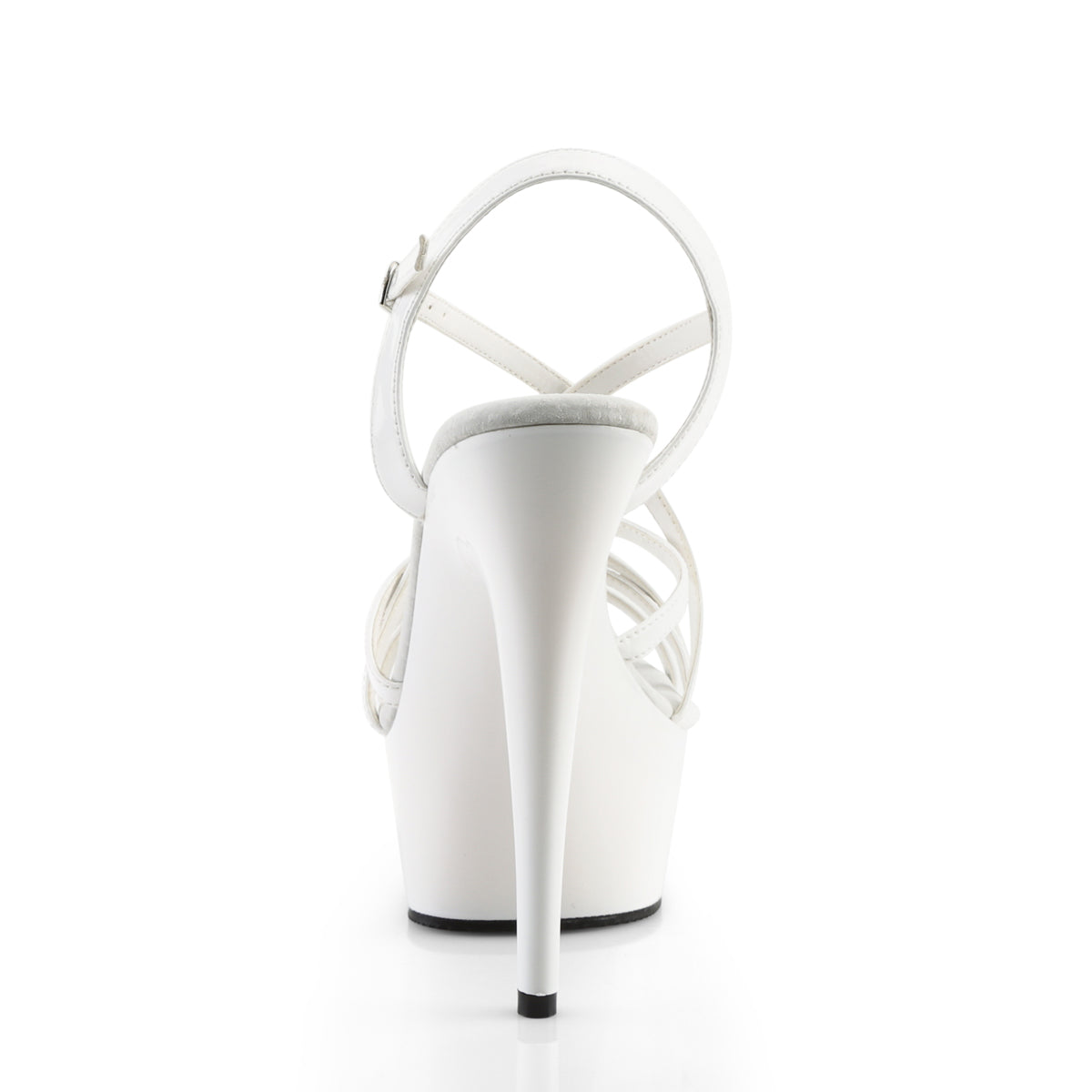 Pleaser Damen Sandalen DELIGHT-613 WHT PAT / WHT
