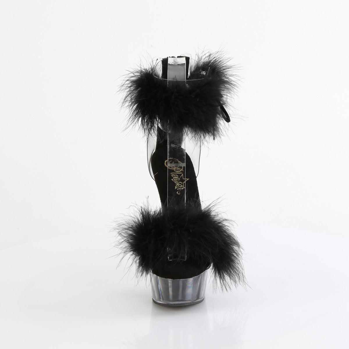 Pleaser DELIGHT-624f CLR-BLK FIN/M.