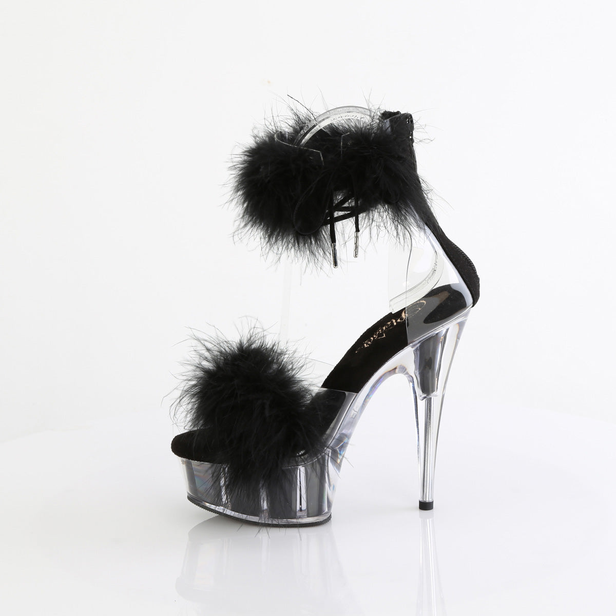 Pleaser DELIGHT-624f CLR-BLK FIN/M.