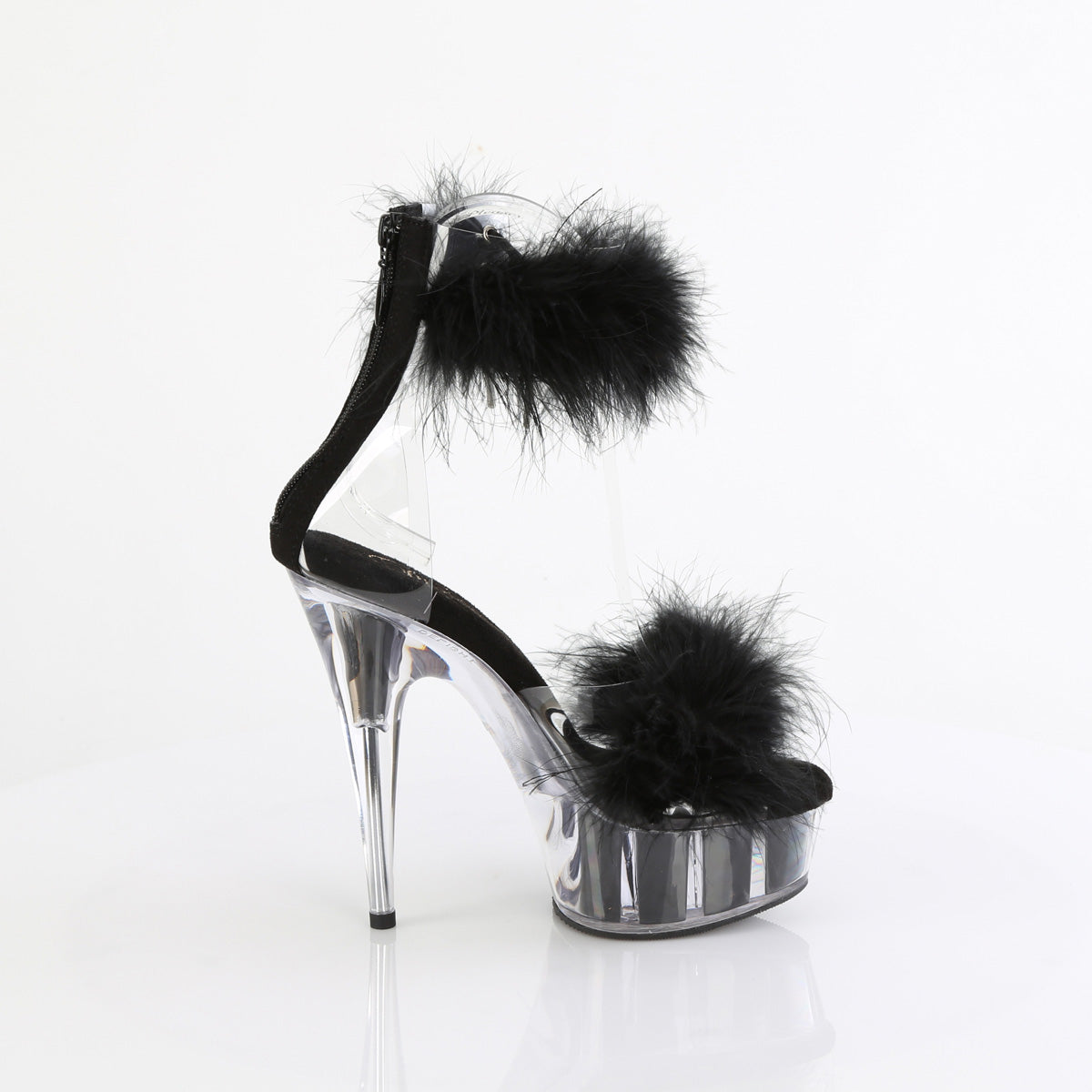 Pleaser DELIGHT-624f CLR-BLK FIN/M.