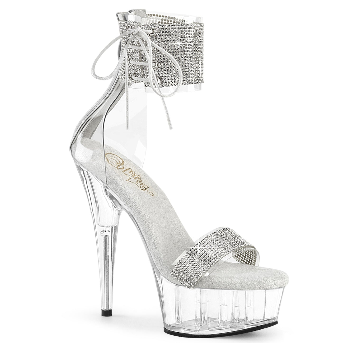 Pleaser DELIGHT-627RS CLR-SLV/CLR