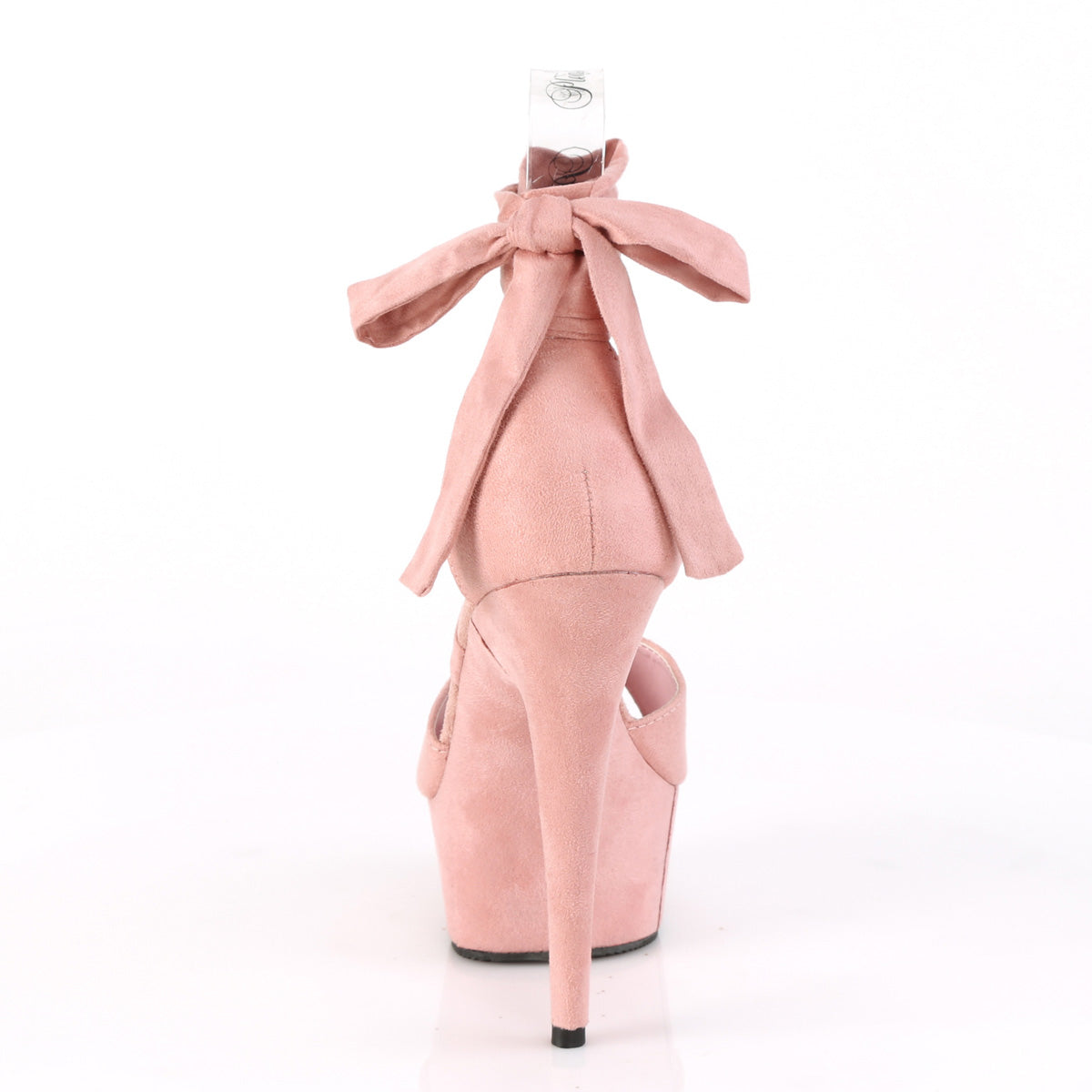 Pleaser Womens Sandals DELIGHT-679 B. Pink Faux Suede/B. Pink Faux Suede