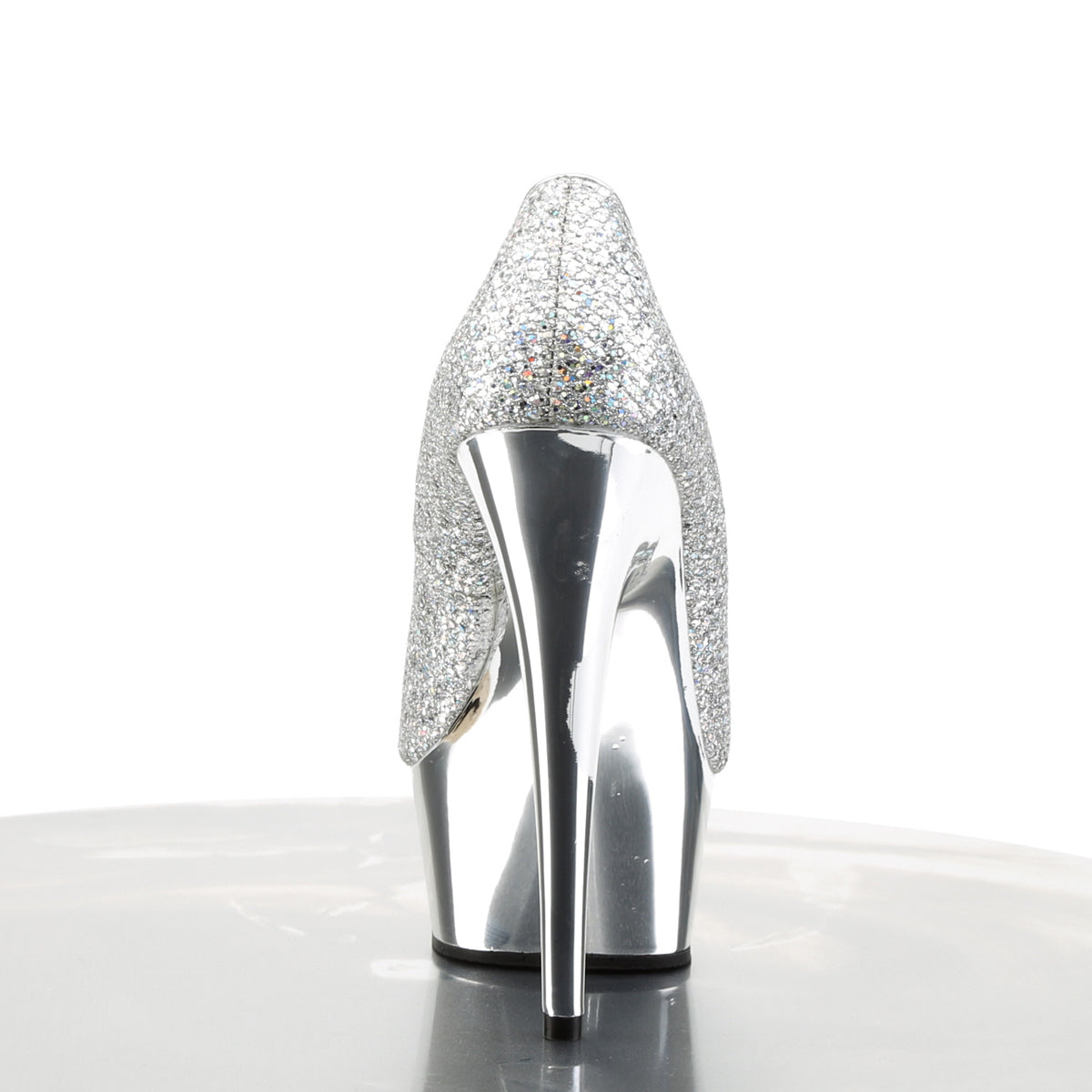 Pleaser Damen Sandalen DELIGHT-685g SLV Multi GLTR / SLV Chrome