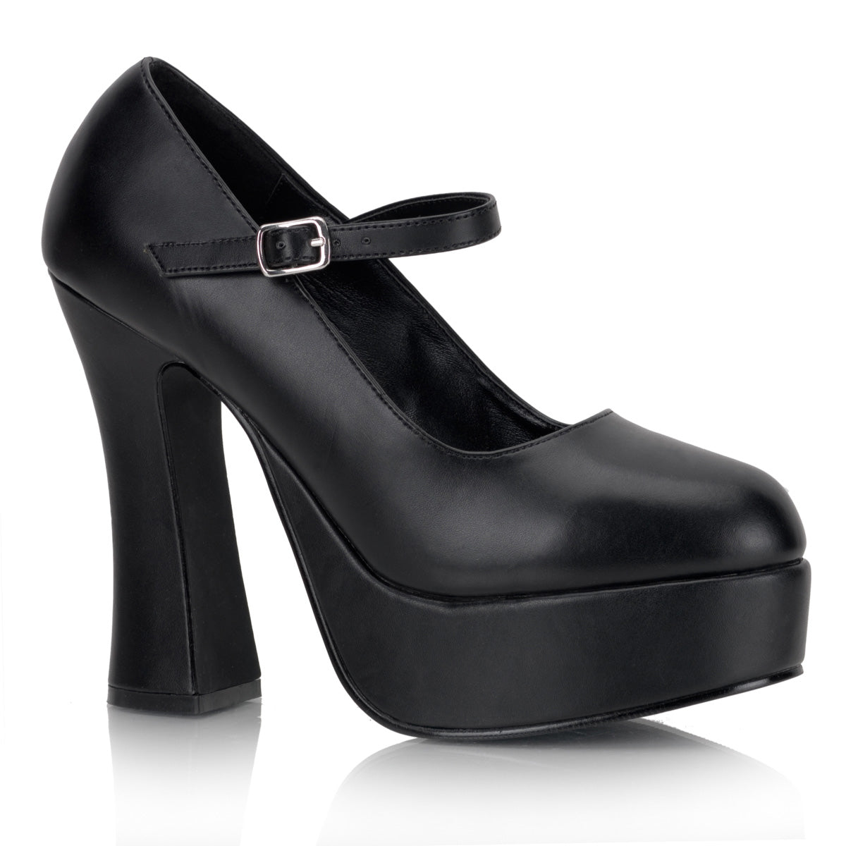 DemoniaCult Frauenpumpen DOLLY-50 BLK Vegan Leder