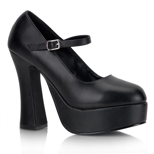 DemoniaCult Frauenpumpen DOLLY-50 BLK Vegan Leder