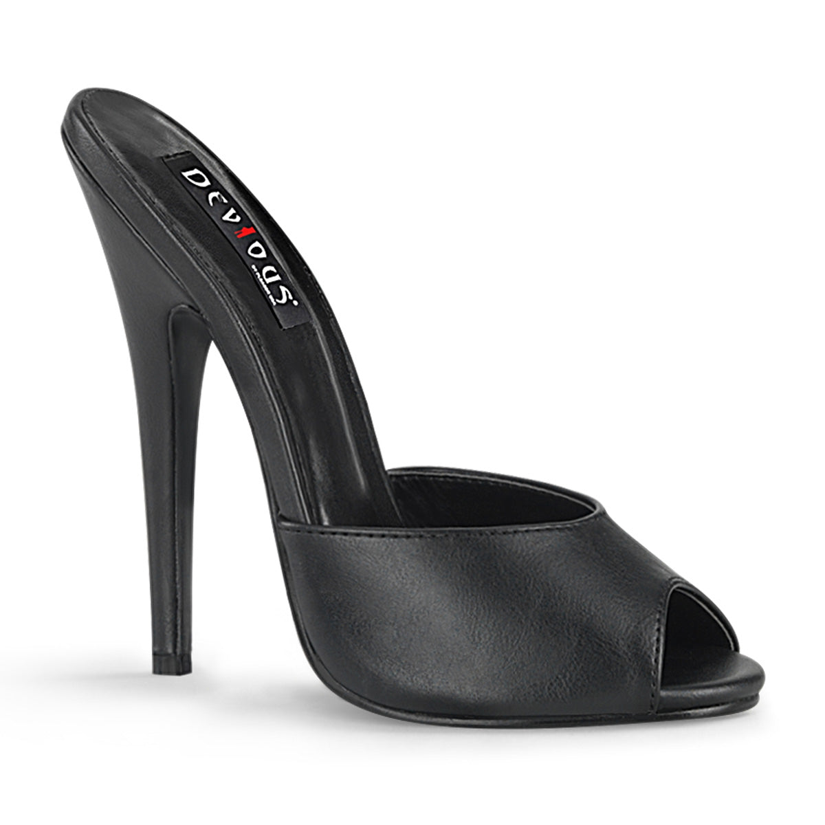 Devious Damen Sandalen DOMINA-101 BLK FAUX-Leder