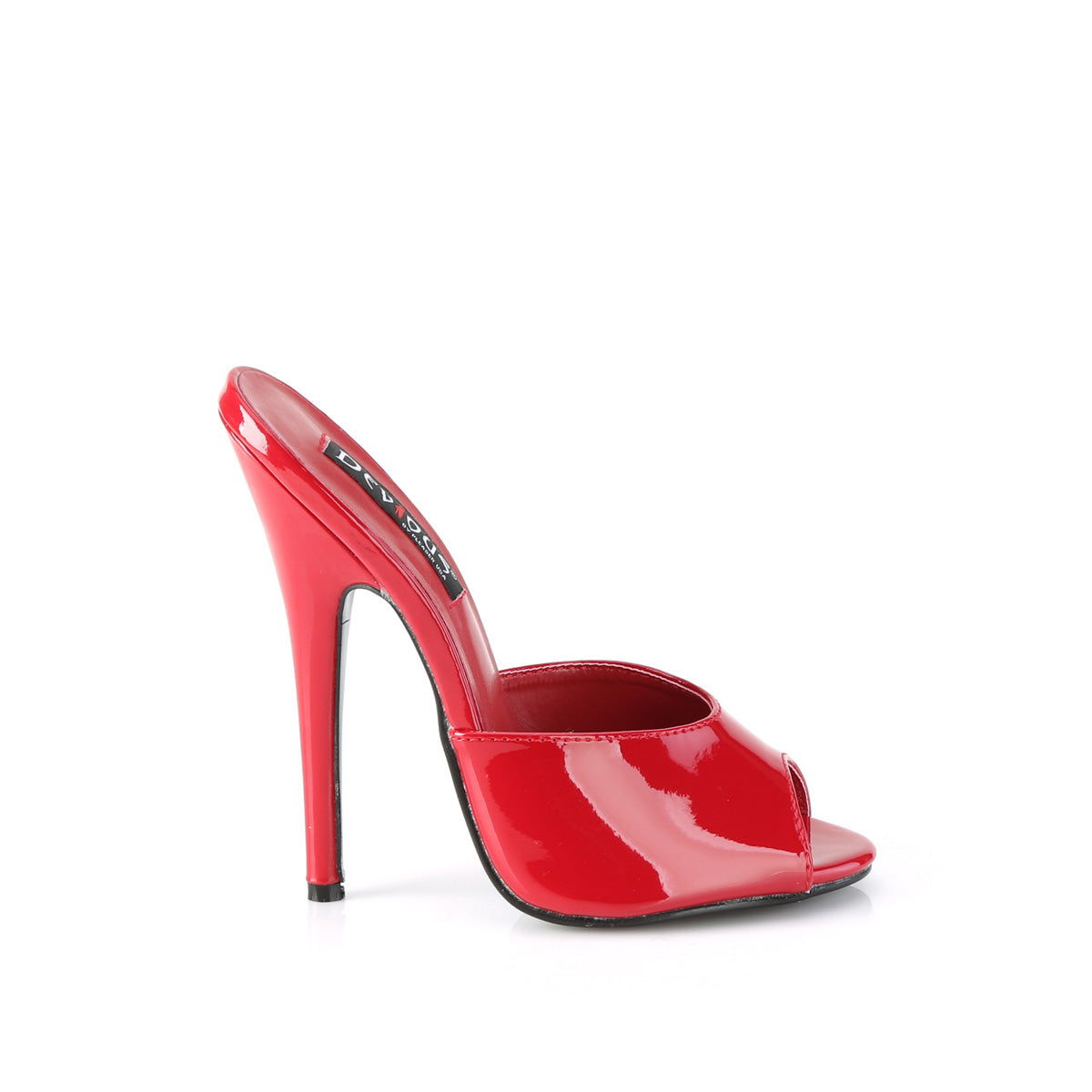 Devious Damen Sandalen DOMINA-101 Red Pat.