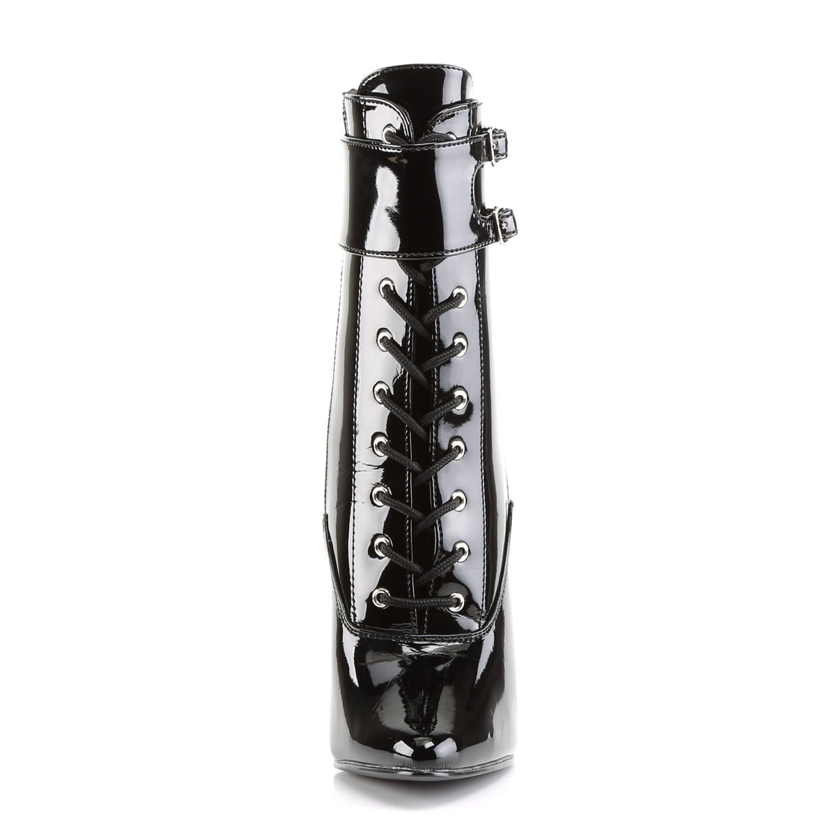 Devious Damen Knöchelstiefel DOMINA-1023 BLK Pat.