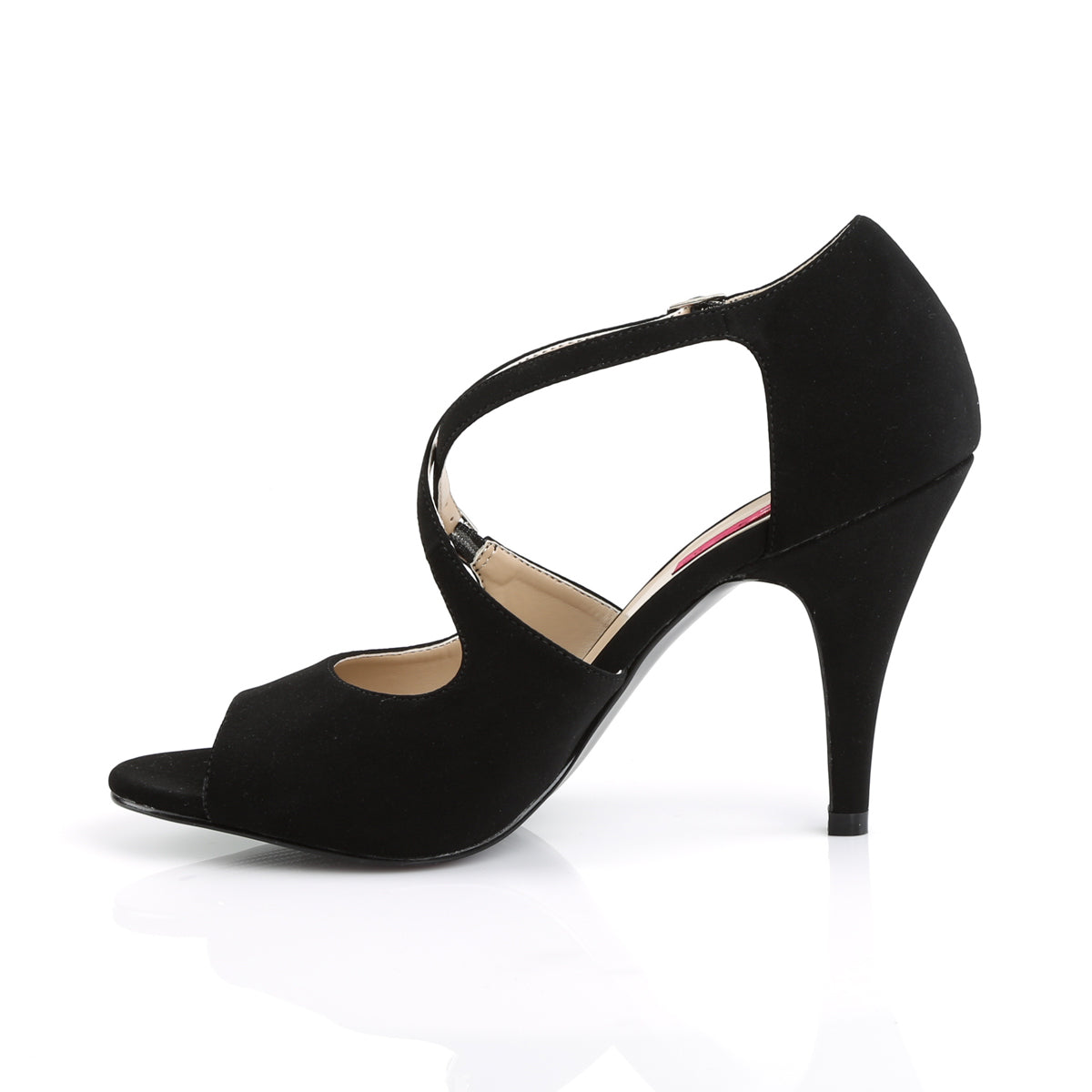 Pleaser Pink Label Frauenpumpen DREAM-412 BLK Nubuk.