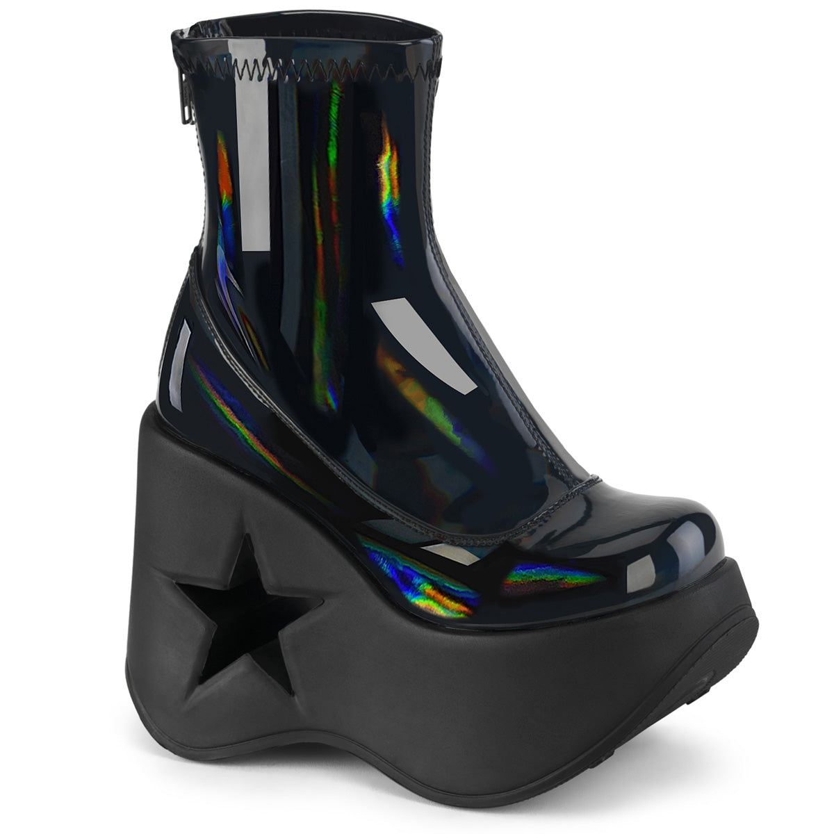 DemoniaCult Stiefeletten DYNAMITE-100 BLK Stretch Holo