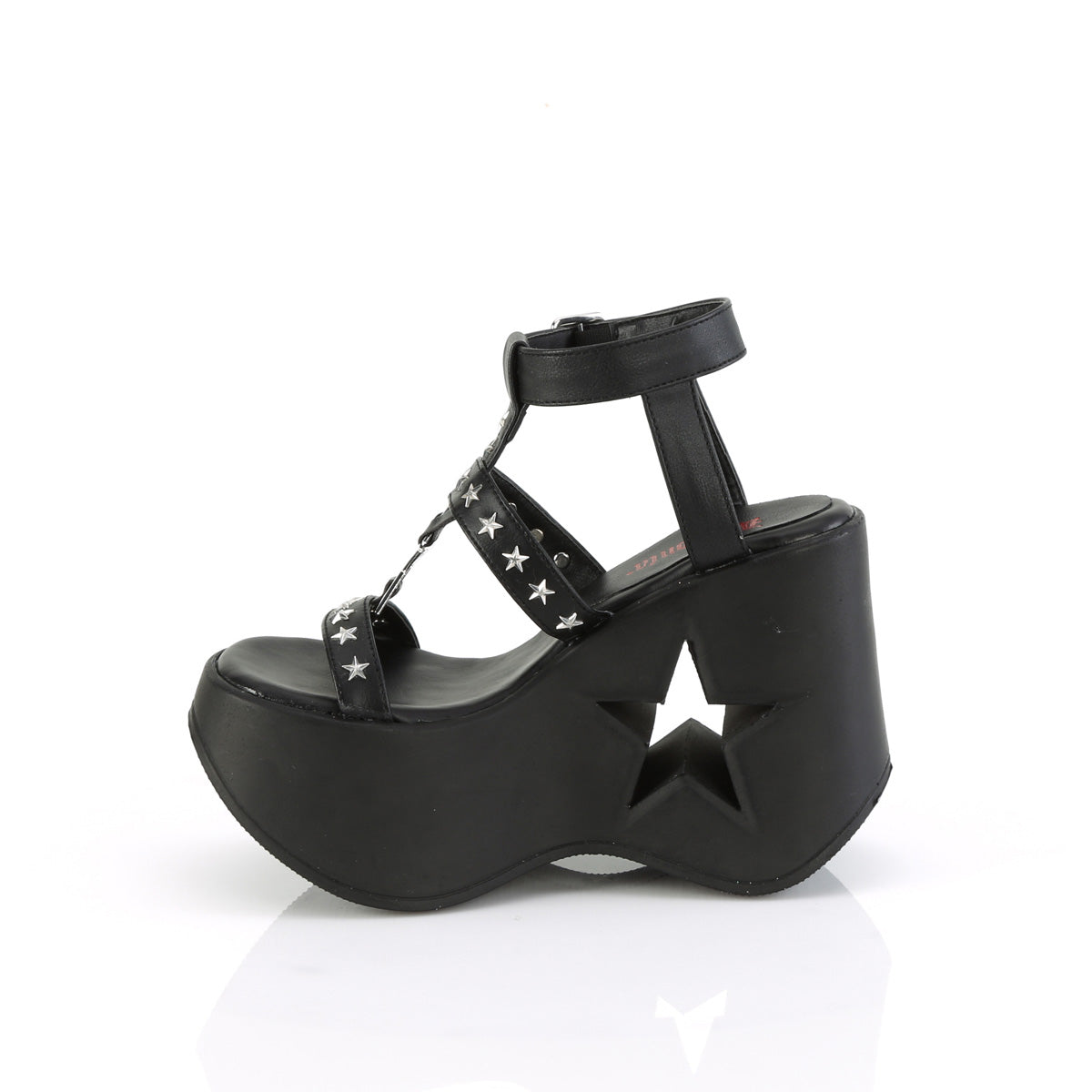 DemoniaCult Sandalen DYNAMITE-12 BLK Vegan Leder