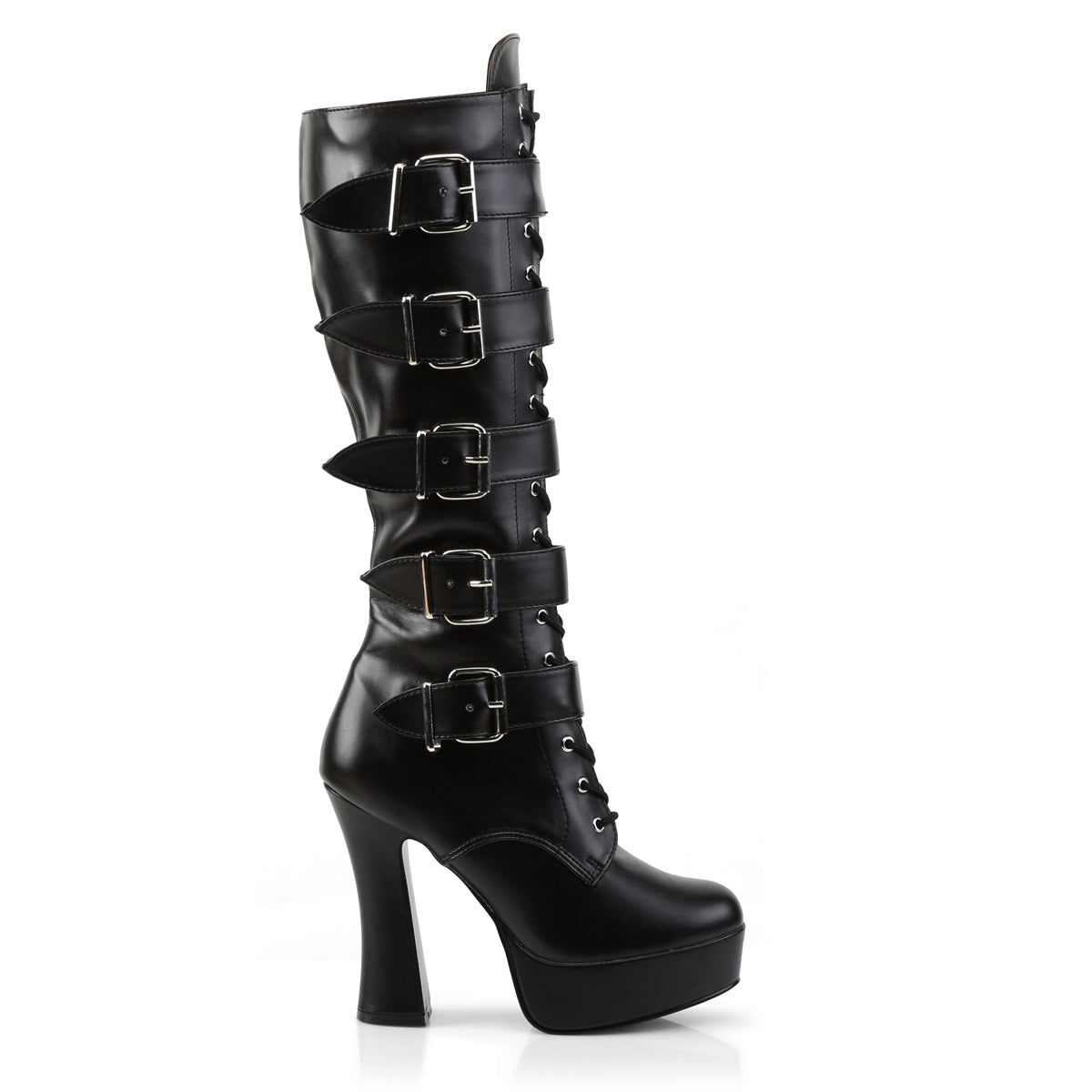 Pleaser Womens Boots. ELECTRA-2042 BLK Faux Leder