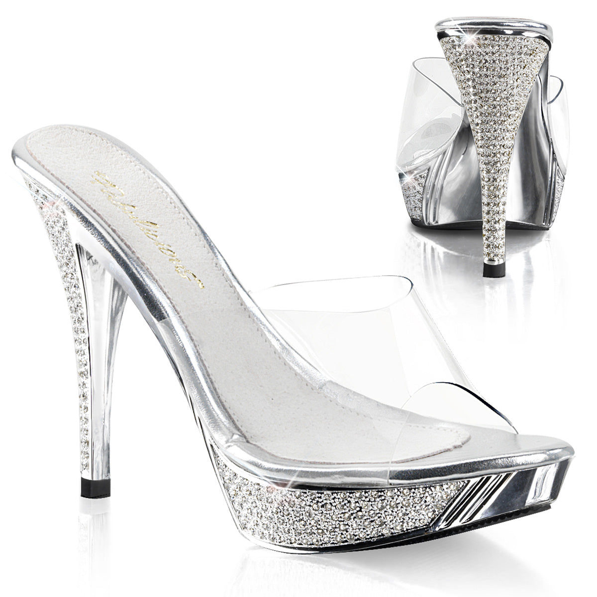 Fabulicious Damen Sandalen ELEGANT-401 CLR / SLV Chrome
