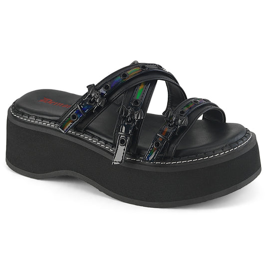 DemoniaCult   EMILY-07 BLK Vegan Leder-Holo Teil