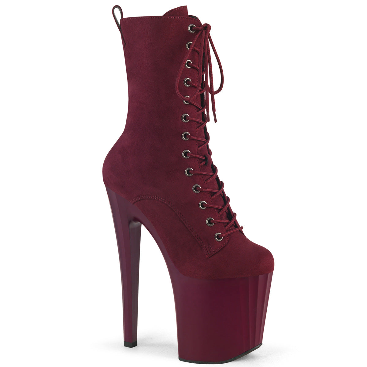 Pleaser ENCHANT-1040 Burgund Faux Wildleder/Burgundy Matte