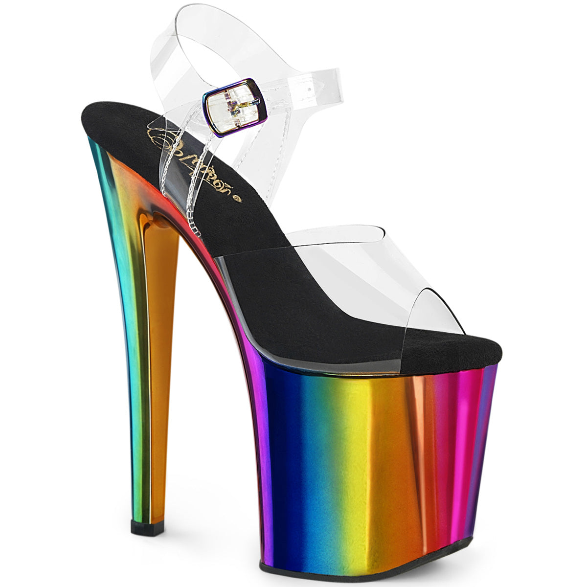 Pleaser ENCHANT-708RC CLR/Rainbow Chrom