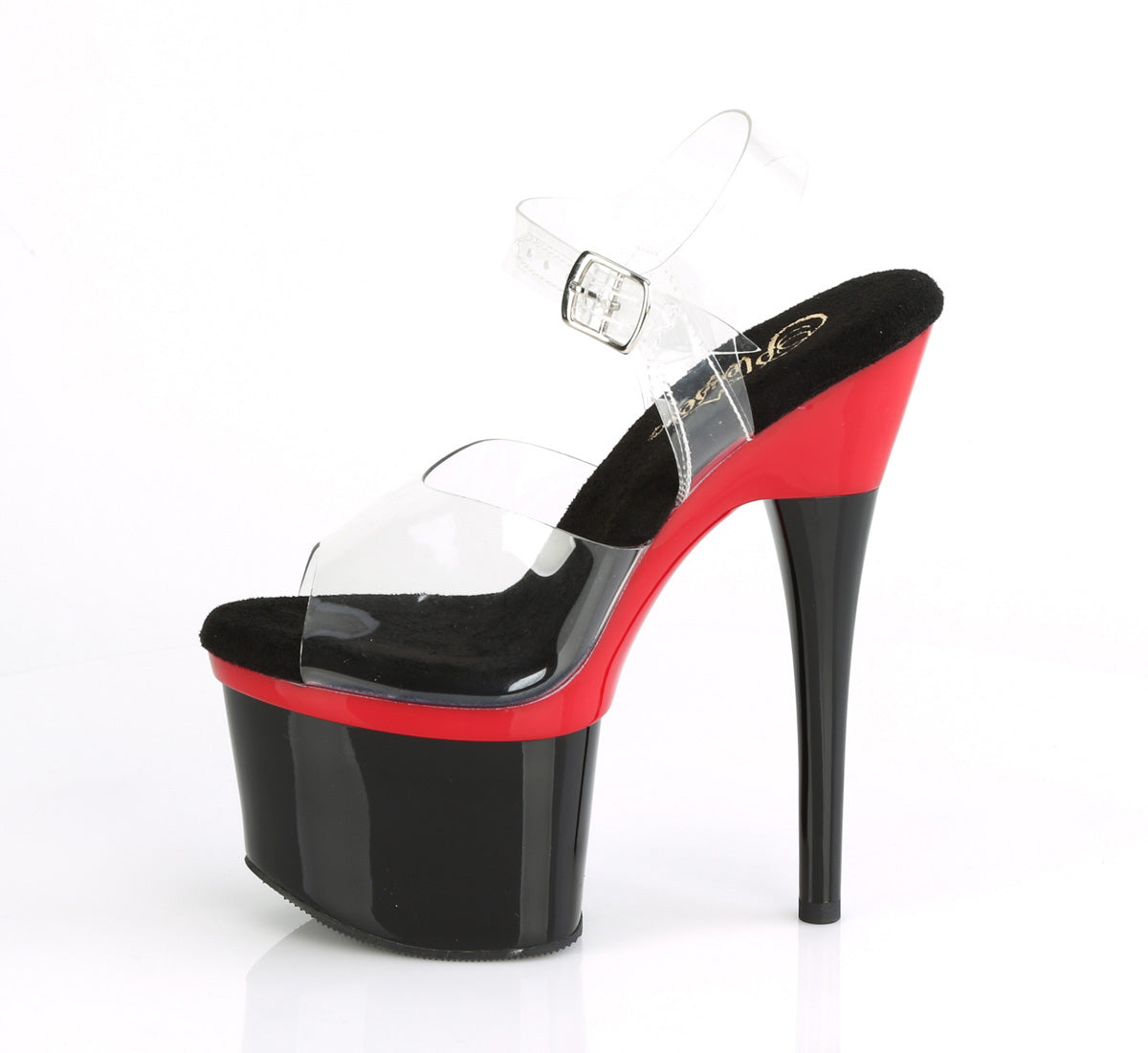 Pleaser Damen Sandalen ESTEEM-708 CLR / Red-BLK