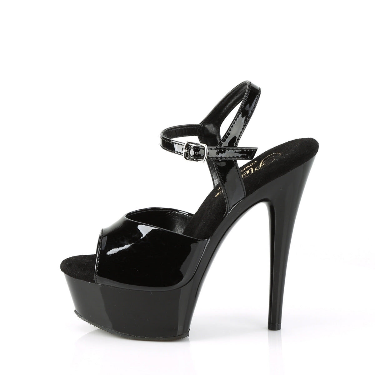 Pleaser Sandals EXCITE-609 Blk Pat/Blk