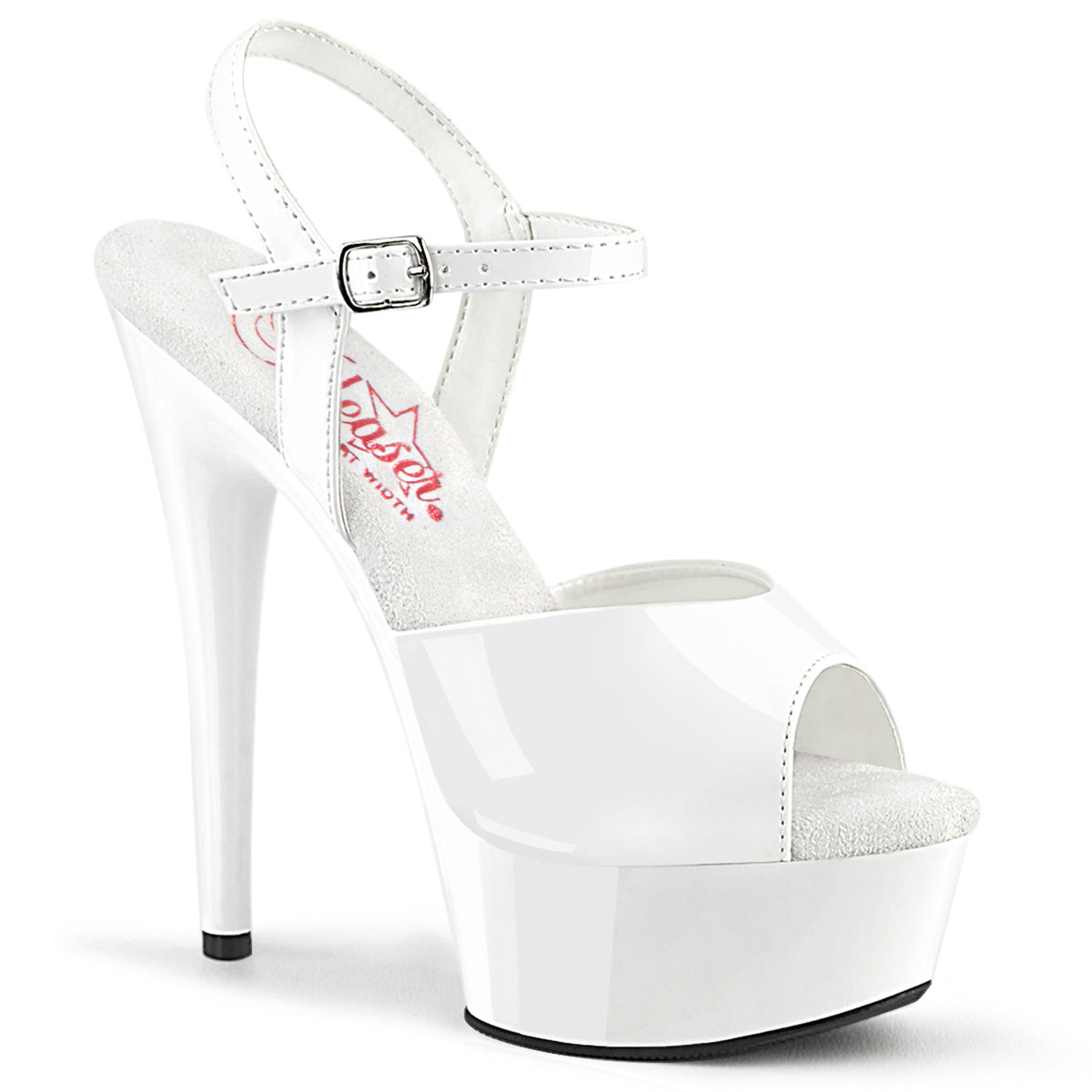 Pleaser Sandalen EXCITE-609 WHT PAT / WHT