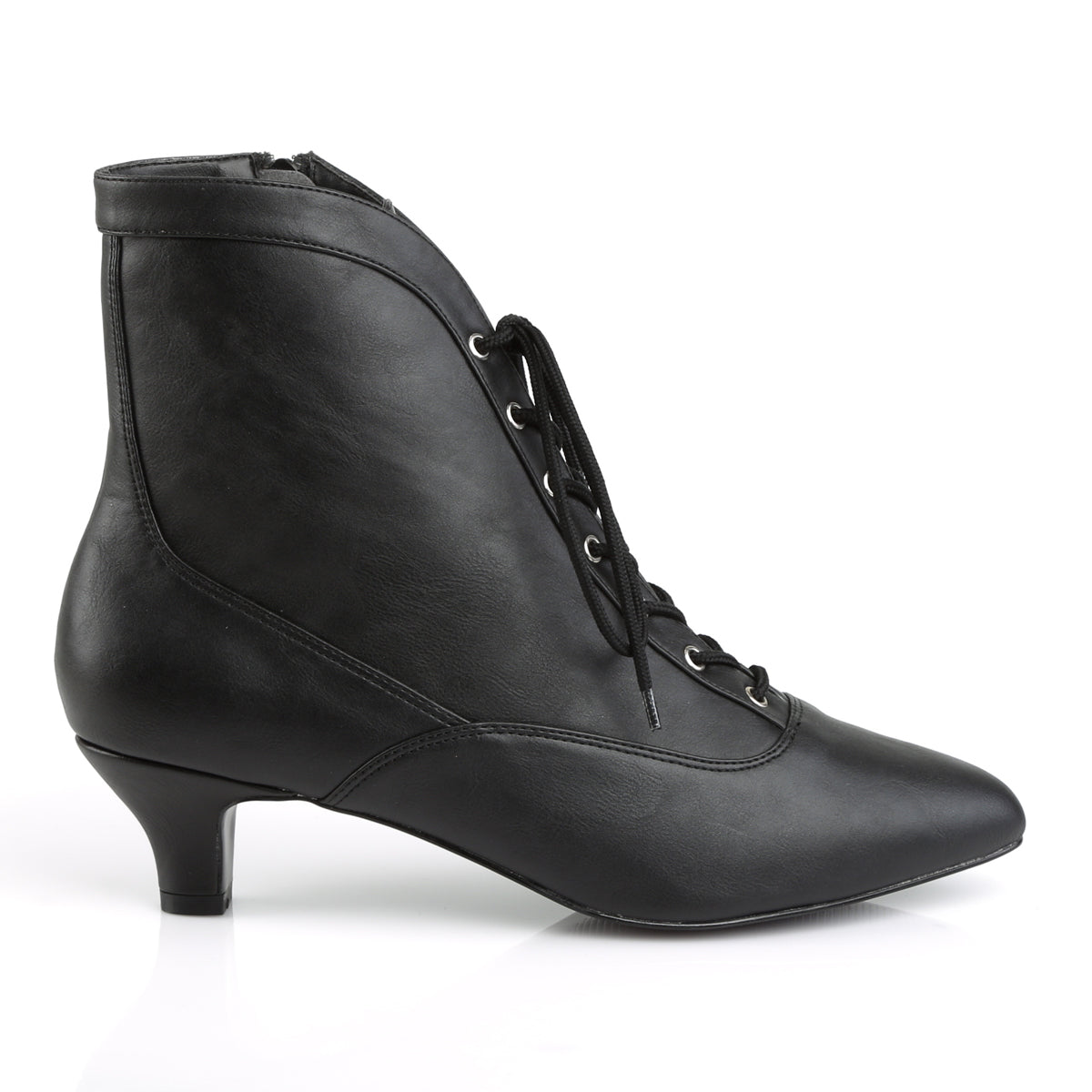 Pleaser Pink Label Damen Knöchelstiefel FAB-1005 BLK Faux Leder