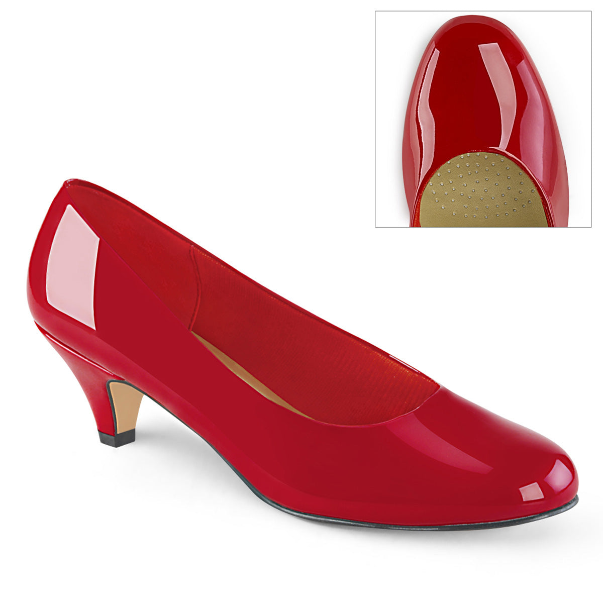 Pleaser Pink Label Frauenpumpen FEFE-01 Red Pat.