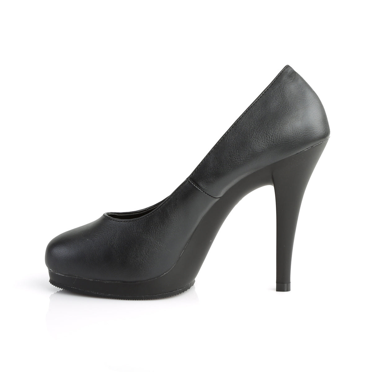 Pleaser Pink Label Frauenpumpen FLAIR-480 BLK PU / BLK Matte
