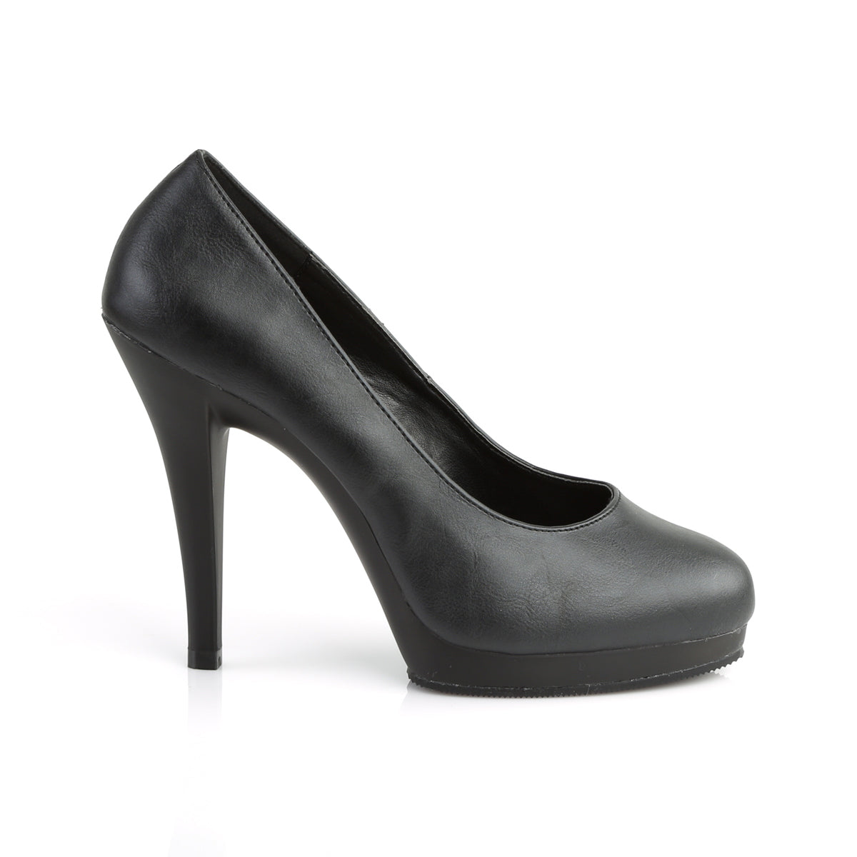 Pleaser Pink Label Frauenpumpen FLAIR-480 BLK PU / BLK Matte
