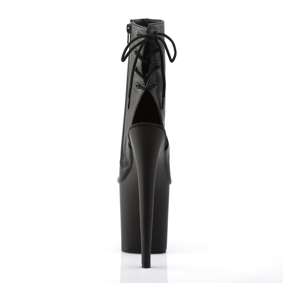Pleaser Damen Knöchelstiefel FLAMINGO-1018 BLK Faux Leder / BLK Matte