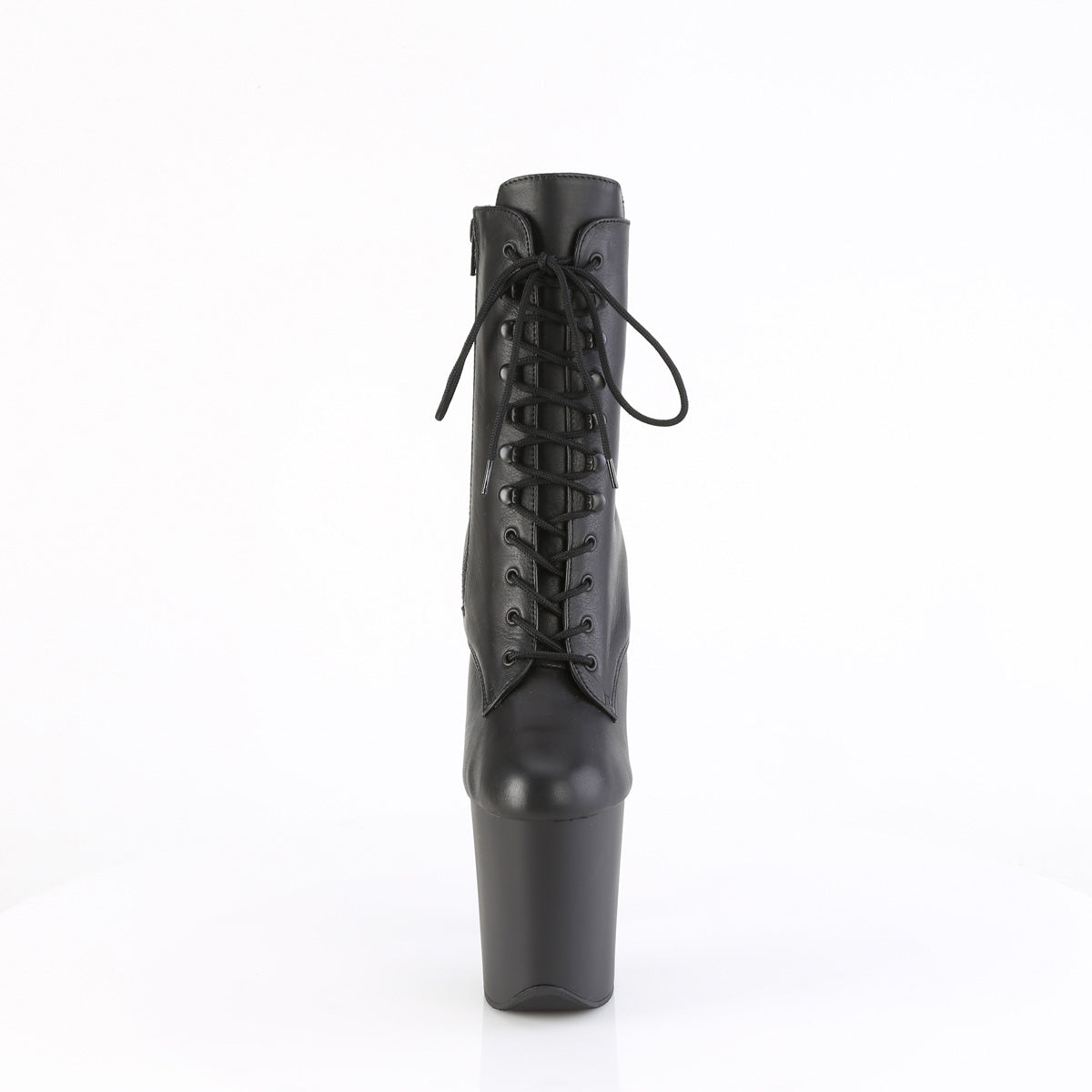 Pleaser FLAMINGO-1020 Blk Leather/Blk Matte
