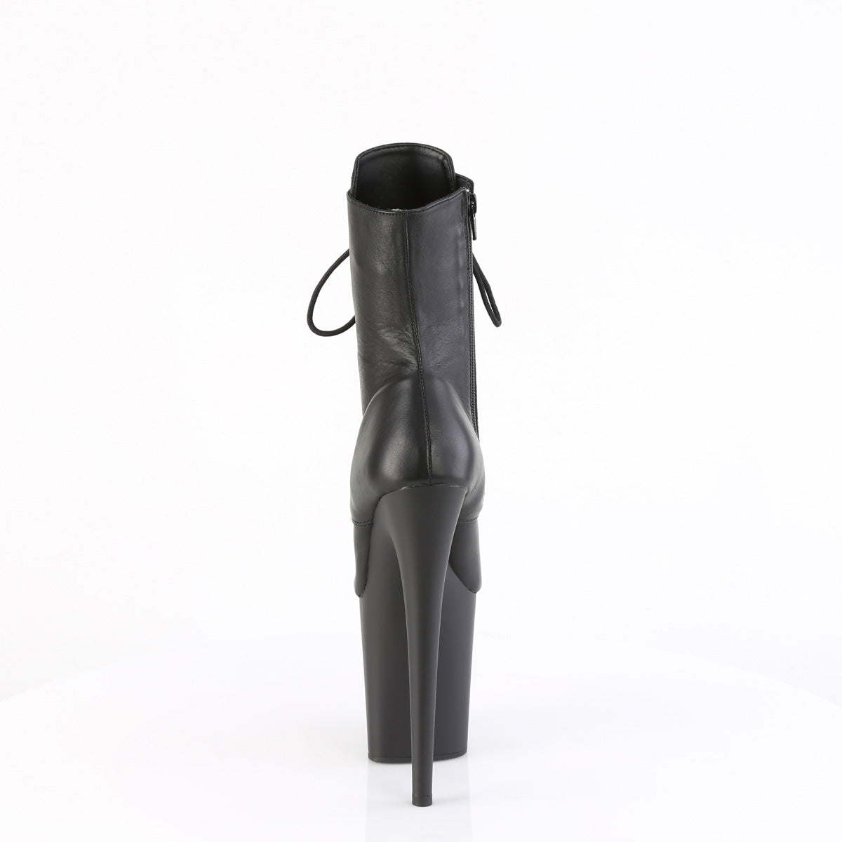 Pleaser FLAMINGO-1020 Blk Leather/Blk Matte