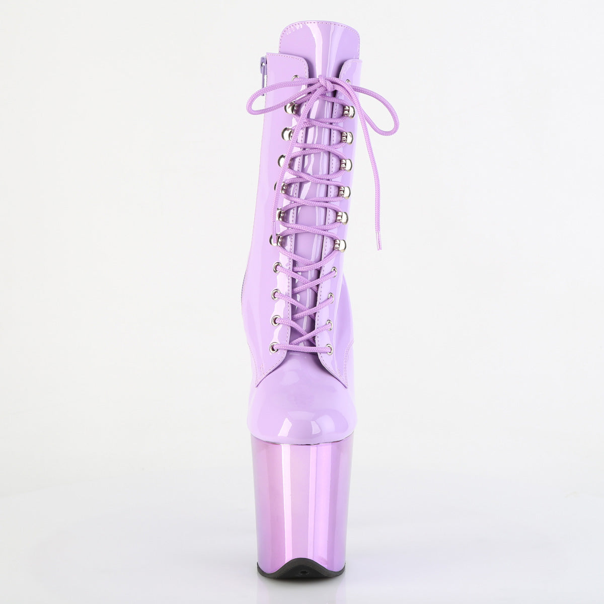 Pleaser Women's Platform Shoes FLAMINGO-1020 Lavender Pat/Lavender Chrome
