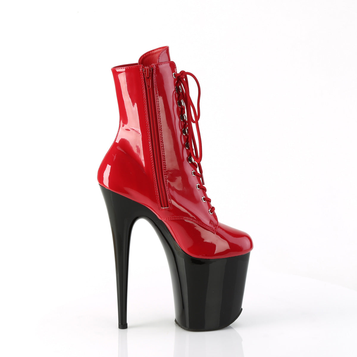 Pleaser FLAMINGO-1020 Red Pat/Blk