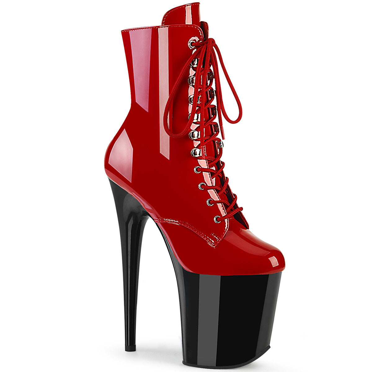 Pleaser FLAMINGO-1020 Red Pat/Blk